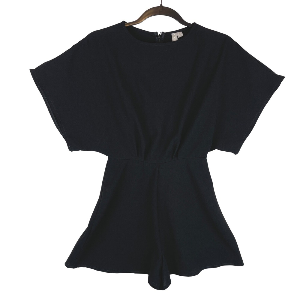 ASOS Womens Black Kimono Sleeve Romper Jumpsuit Size US 0 03617147